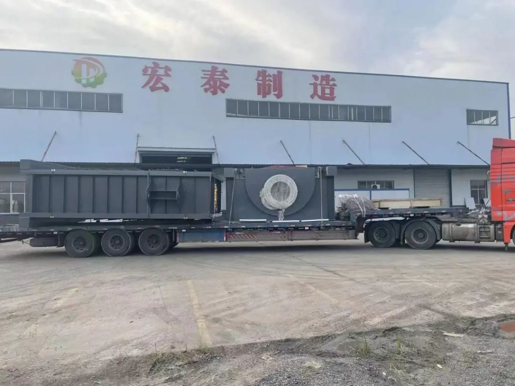 湖南宏泰承接的湖南某高分子材料有限公司的一臺氣體冷凝裝置順利交付