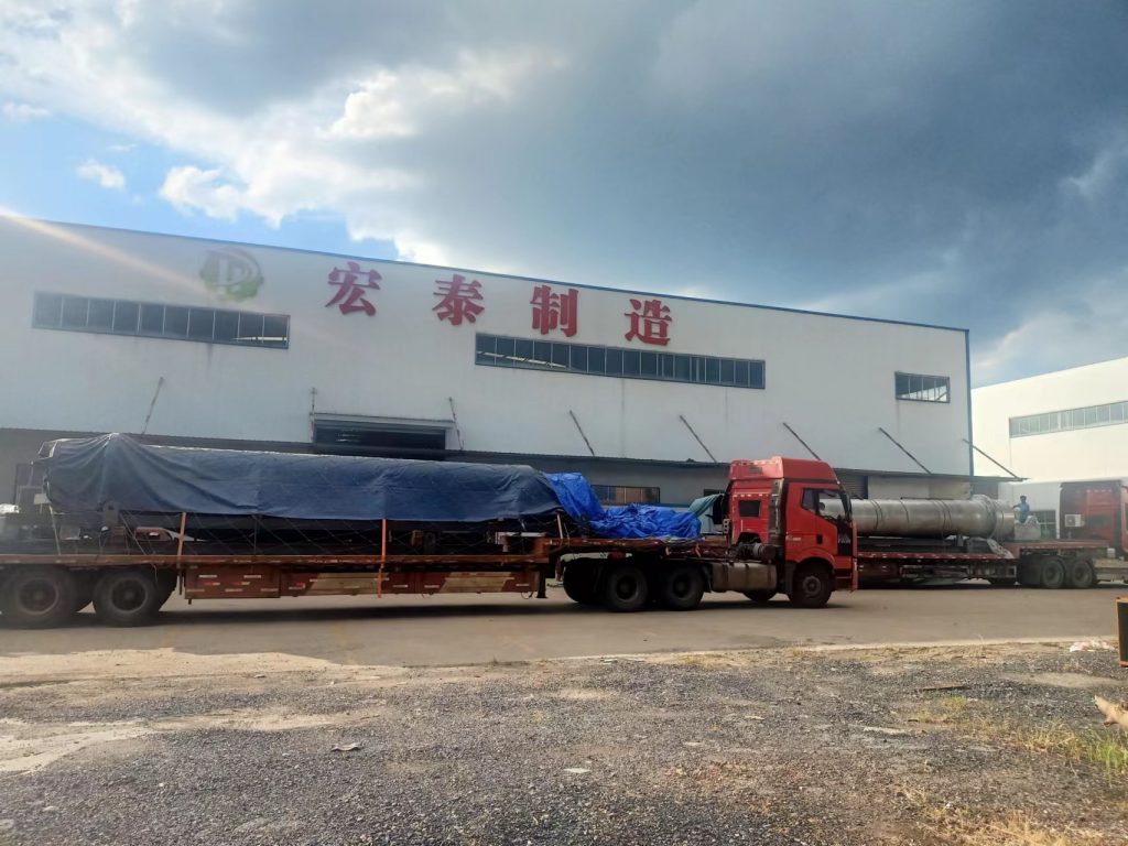 湖南宏泰承接的國內某智能制造科技有限公司的鋰電原料加工設備順利出廠