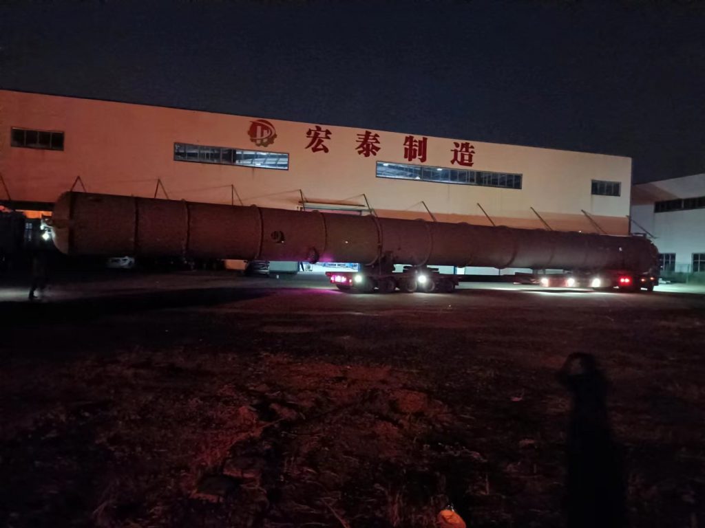 湖南宏泰承接國內某新材料的鋰電材料裝置4臺設備順利完工發貨