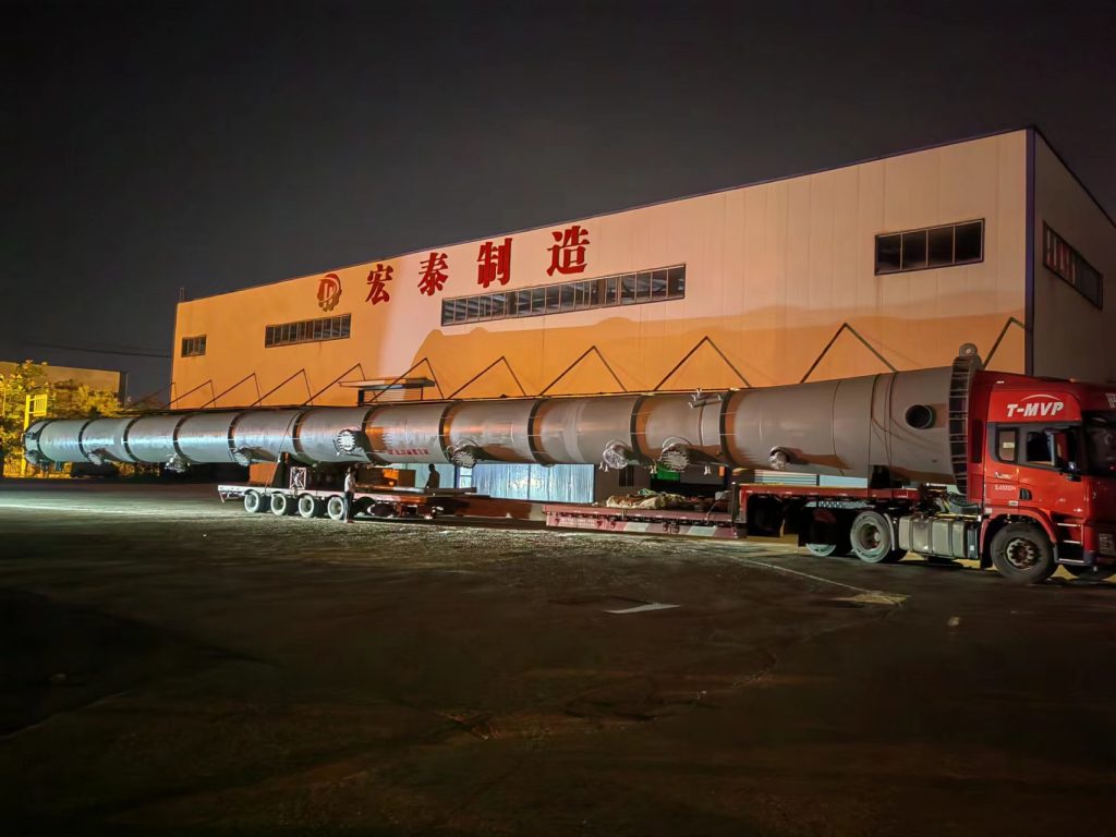 湖南宏泰承接國內某新材料的鋰電材料裝置4臺設備順利完工發貨
